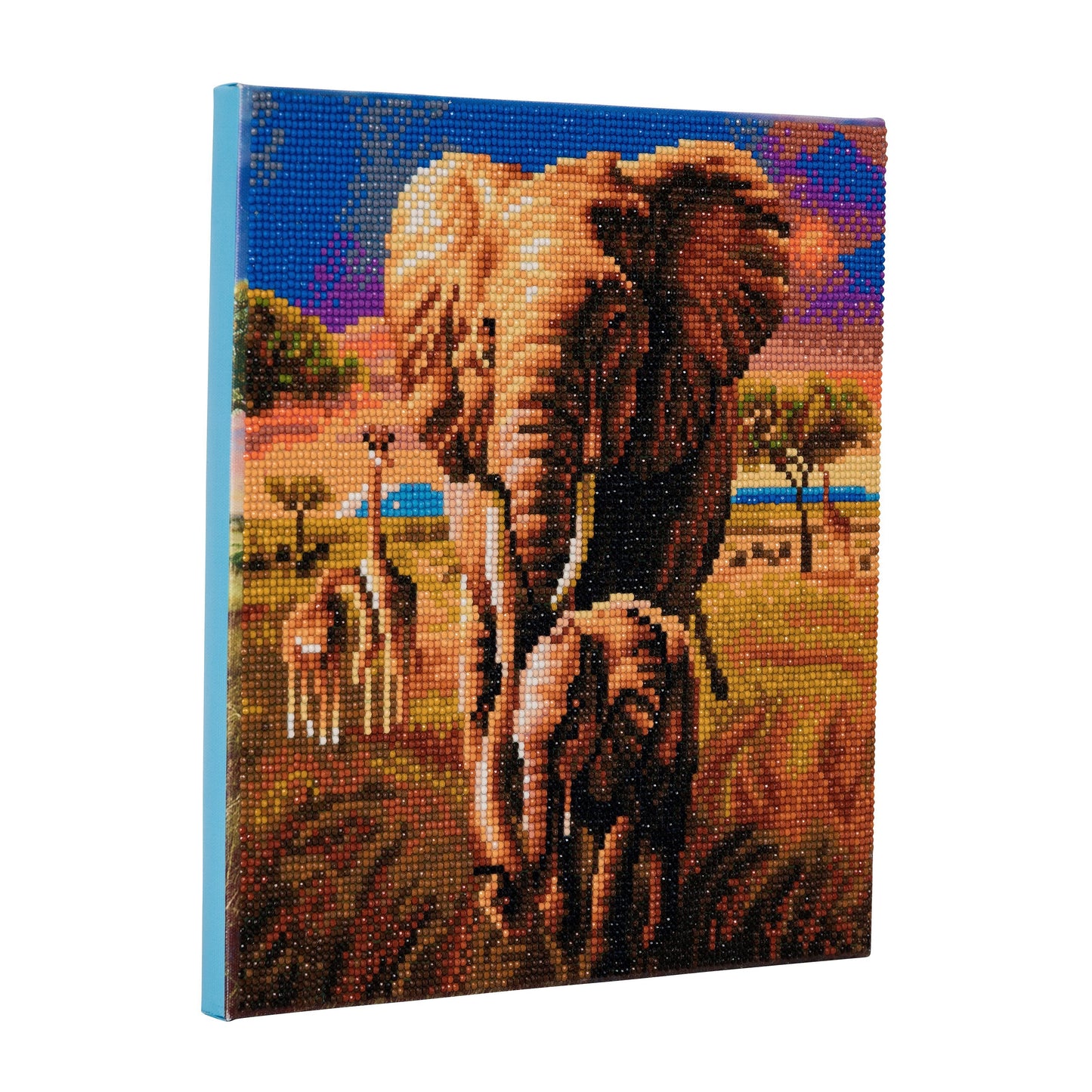 CAK-A68: "Elephant of Savannah" Framed Crystal Art Kit 30 x 30cm (Medium)