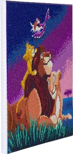 CAK-DNY701M: Lion King Family, 30x30cm Crystal Art Kit