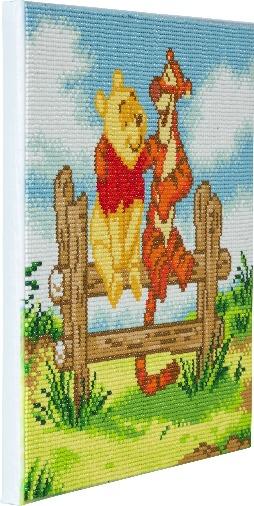 CAK-DNY702M: Pooh and Tigger, 30x30cm Crystal Art Kit