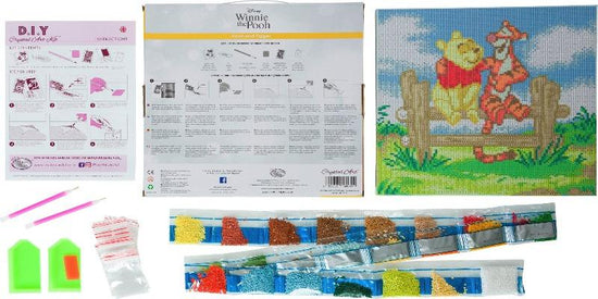 CAK-DNY702M: Pooh and Tigger, 30x30cm Crystal Art Kit