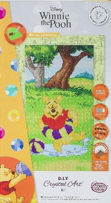 CAK-DNY950TT -  "Pooh and Friends" Crystal Art Triptych