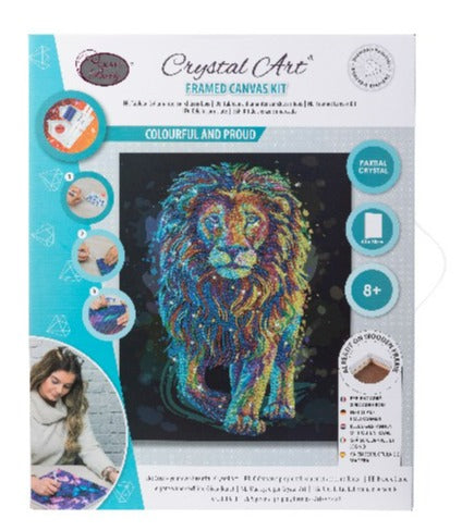 'Colourful & Proud' 40x50cm Crystal Art Kit - Front Packaging