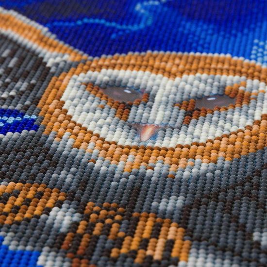 CAK-XLED18 "Heart of the Storm Owl" Framed LED Crystal Art Kit - 40 x 50