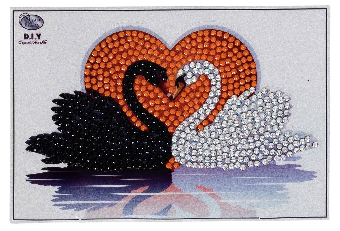 Kissing Swans - Crystal Art Motifs (With Tools) CAMK-37