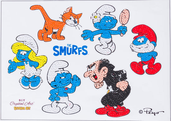 CAMK-SMRF560: Smurf Crystal Art Sticker Set