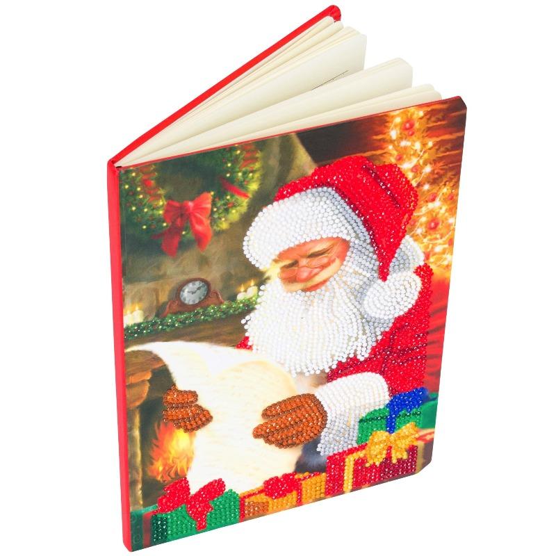 CANJ-5 "Santa's List", Crystal Art Notebook