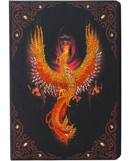 CANJ-9: "Pheonix Rising"" 26x18cm Crystal Art Notebook  ANNE STOKES"