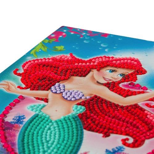 CANJ-DNY601: The Little Mermaid, Crystal Art Notebook