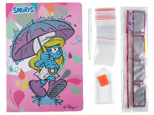 Smurfs Notebook Crystal Art - Contents