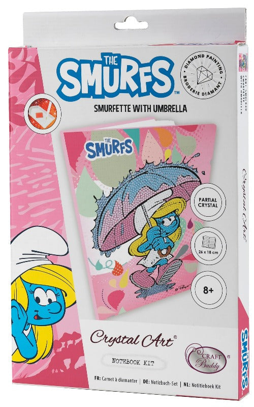 Smurfs Crystal Art Notebook - Packing Frontside