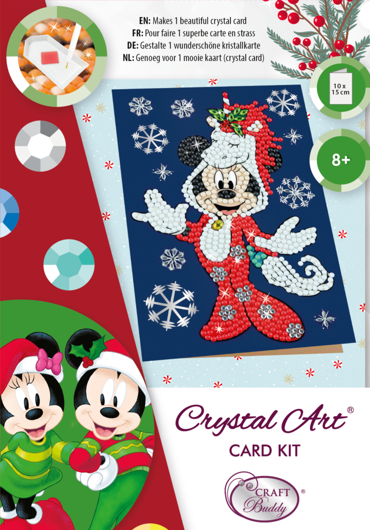 CCK-10x15DNY02: Festive Minnie 10x15cm card