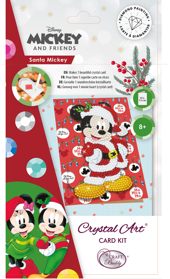 CCK-10x15DNY03: Santa Mickey 10x15cm card