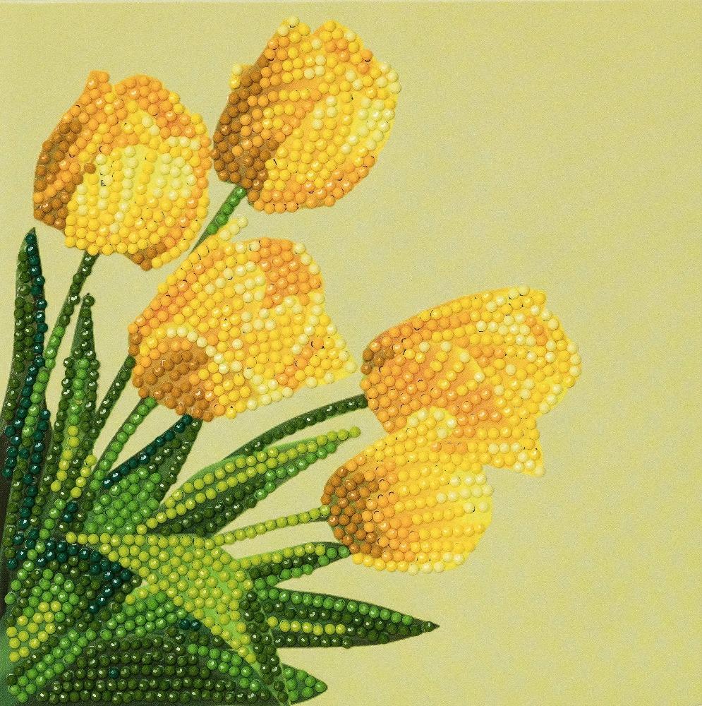 CCK-A17: "Spring Tulips" Crystal Card Kit