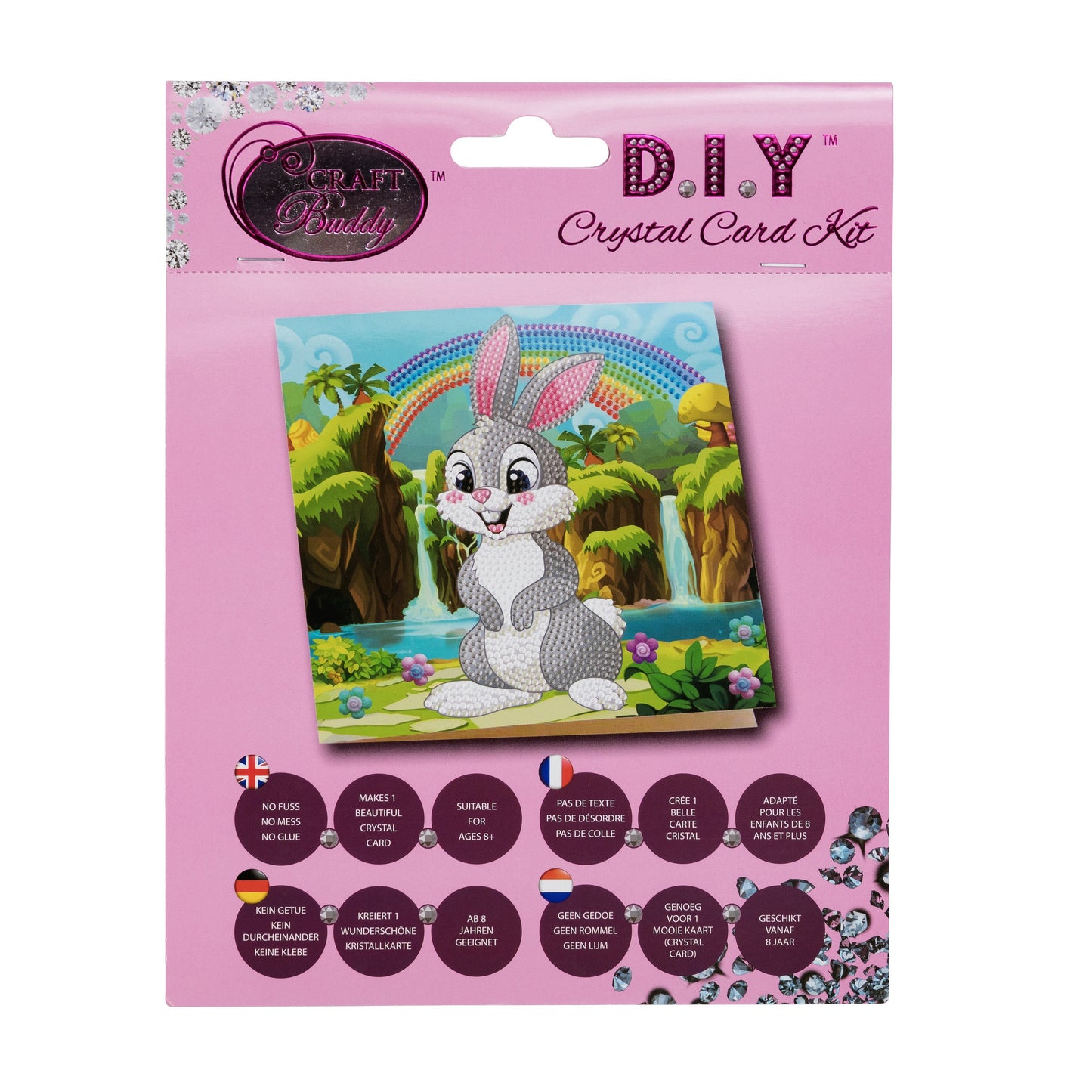 CCK-A24: "Rabbit Wonderland" Crystal Card Kit