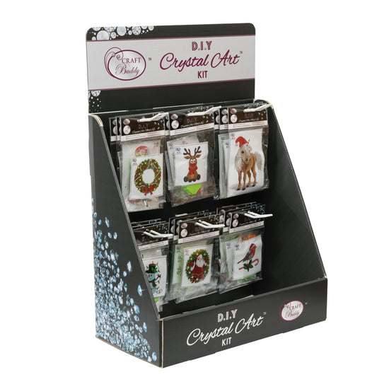 Crystal art motif & card countertop display unit