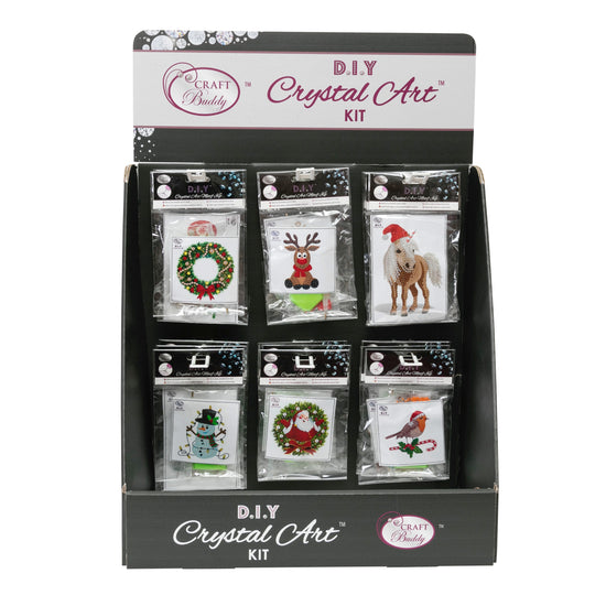 Crystal art motif & card countertop display unit