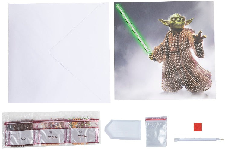 Yoda 18x18cm Crystal Art Card - Contents