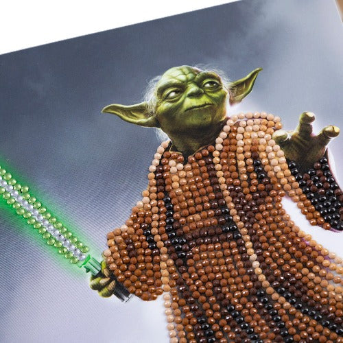 Yoda 18x18cm Crystal Art Card - Close Up