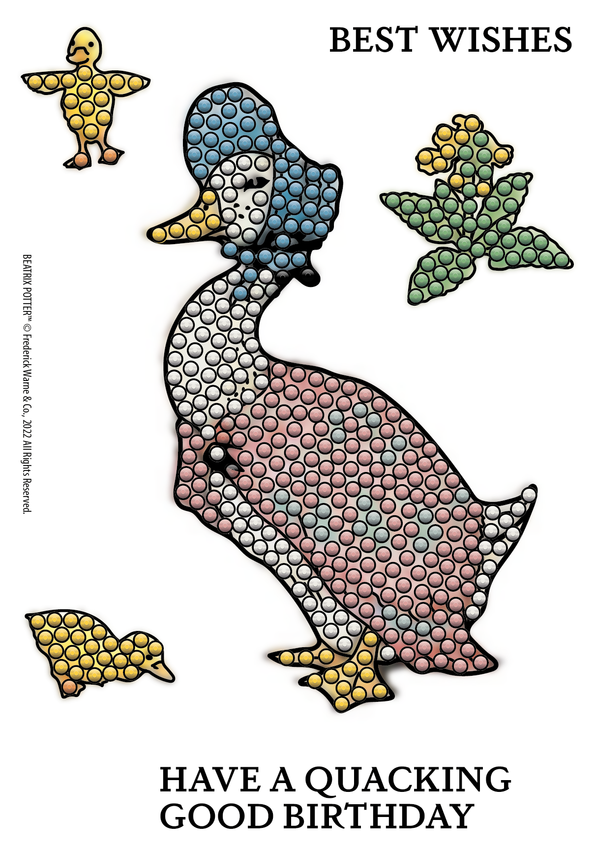 CCST-PR02: Peter Rabbit Crystal Art A6 Stamp Set - Jemima Puddle-Duck