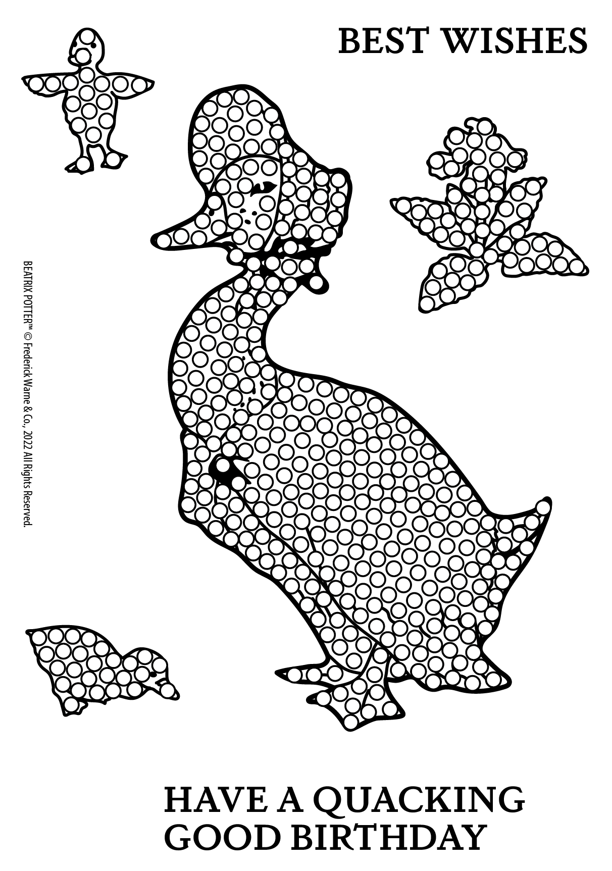 CCST-PR02: Peter Rabbit Crystal Art A6 Stamp Set - Jemima Puddle-Duck