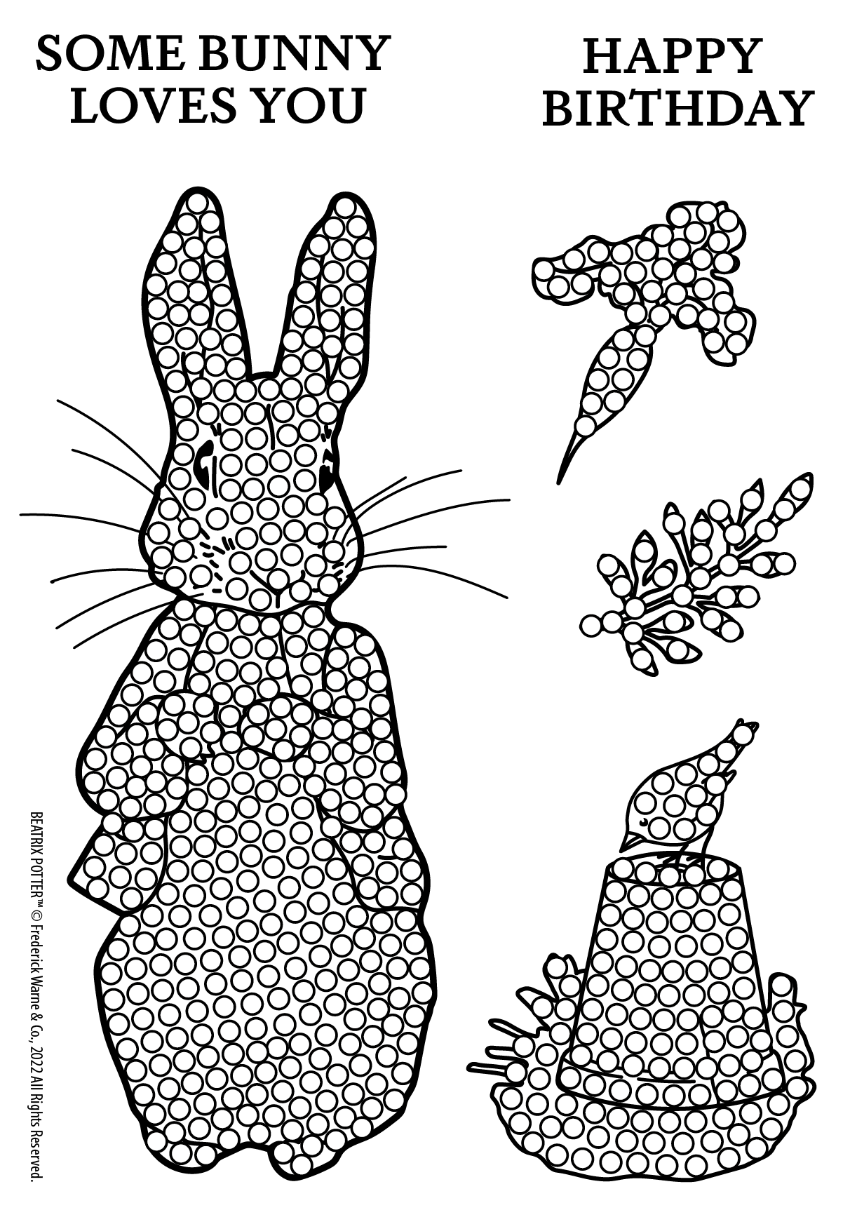 CCST-PR03: Peter Rabbit Crystal Art A6 Stamp Set - Peter Rabbit