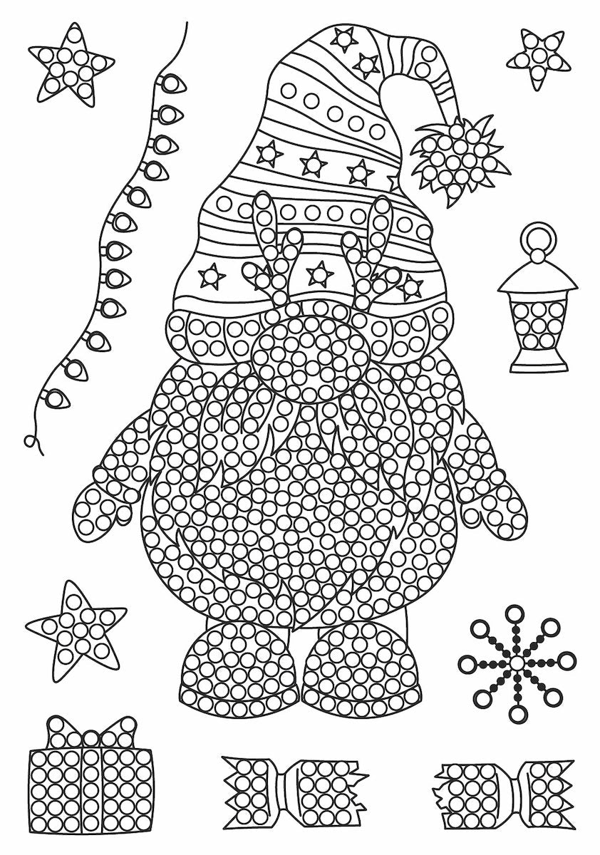 CCST111: Crystal Art A6 Stamp Set - Wintertide Gnome