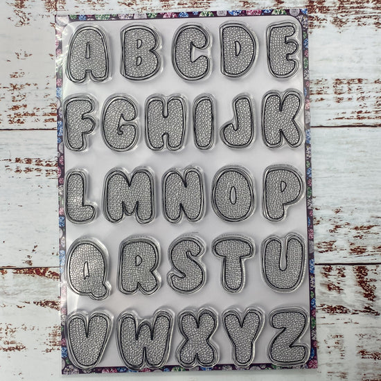 CCST42: Sparkling Alphabet A4 Crystal Art Stamp Set