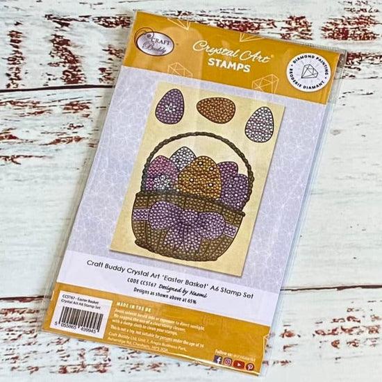 CCST67: Craft Buddy Crystal Art Easter Basket A6 stamp set