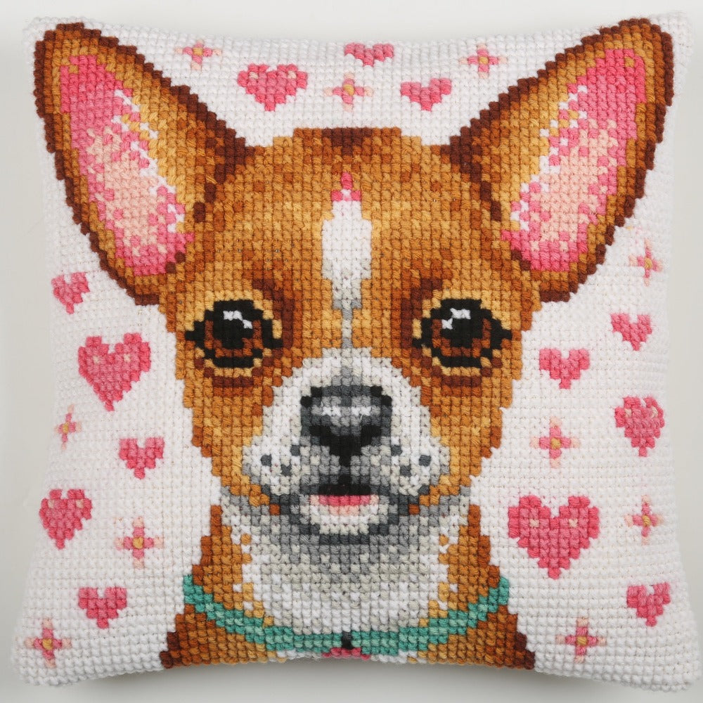 Craft Buddy 43*43cm Cross Stitch Cushion kit MADLY IN LOVE - CSCU2-LDOG
