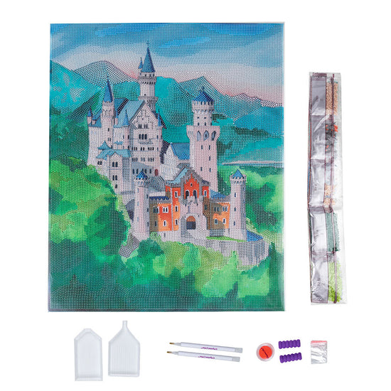 "Castle" Crystal Art Kit 40x50cm Contents