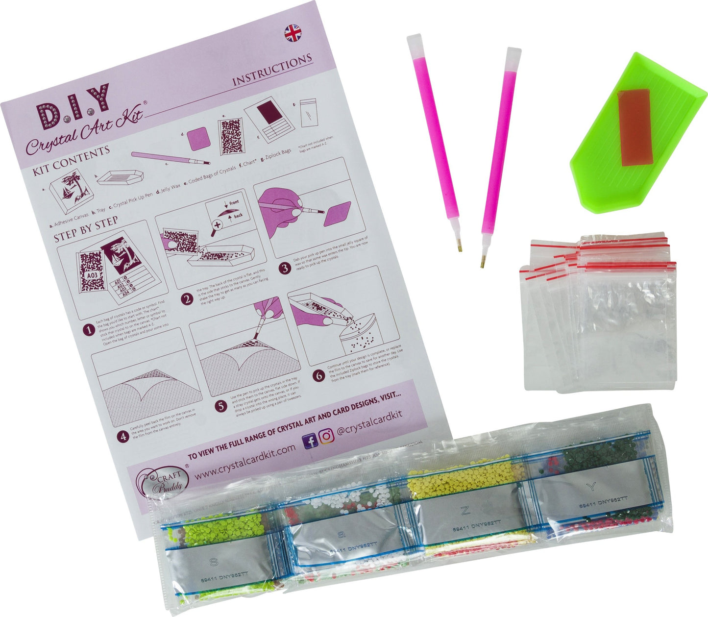 CAK-DNY706L: Lady & The Tramp, 40x50cm Crystal Art Kit