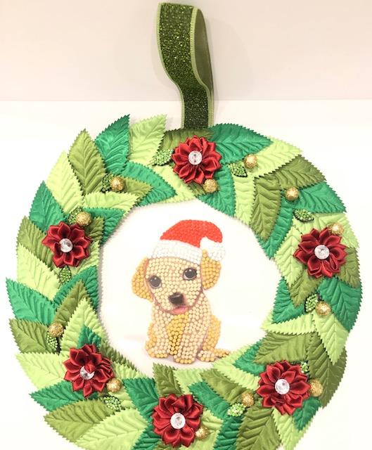 Animal Club International Puppy  - "Christmas" Crystal Art Motifs (With Tools) - CAMK-46