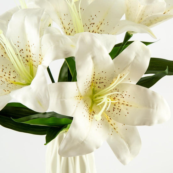 FF-LIL30: Forever Flowerz Luscious Lilies with Stems and Leaves