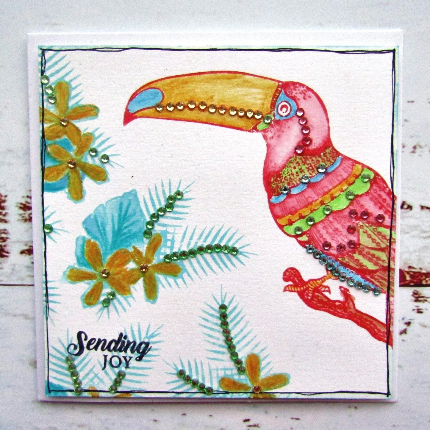 GS15 : Craft Buddy Gem It! Tropical Toucan A5 Clear Stamp Set