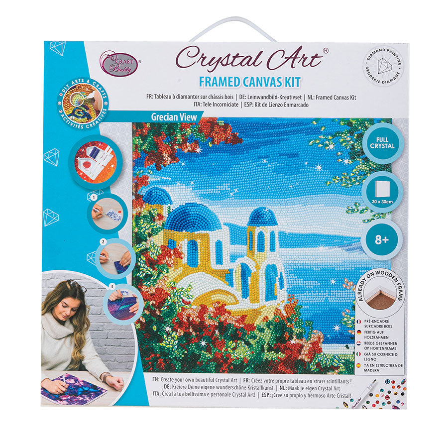 “Grecian View” Crystal Art Kit 30x30cm