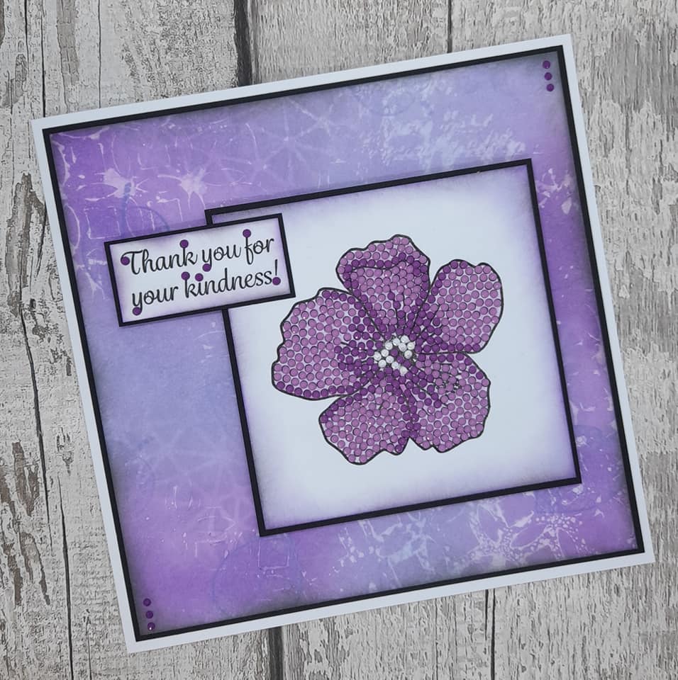 CCST28: Hibiscus Wishes Crystal Art A6 Stamp Set