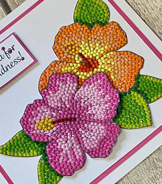 CCST28: Hibiscus Wishes Crystal Art A6 Stamp Set