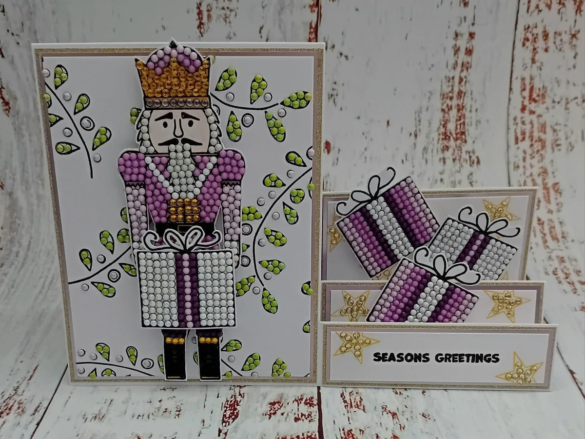 Crystal Art A6 Stamp Set - Nutcracker King with Gifts