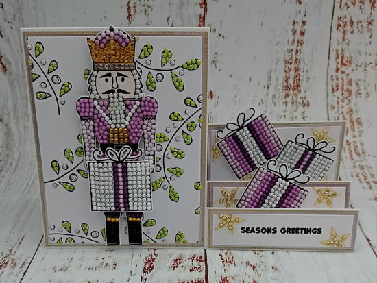Crystal Art A6 Stamp Set - Nutcracker King with Gifts