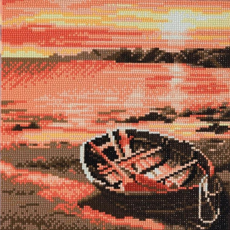 CAK-A92M: "Sunset Boat" 30 x 30cm (Medium)