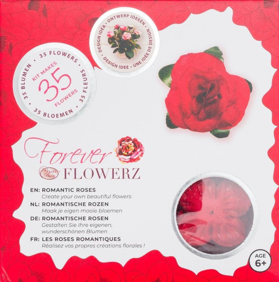 Flower Making Kit - Romantic Roses - RED - FF05RD