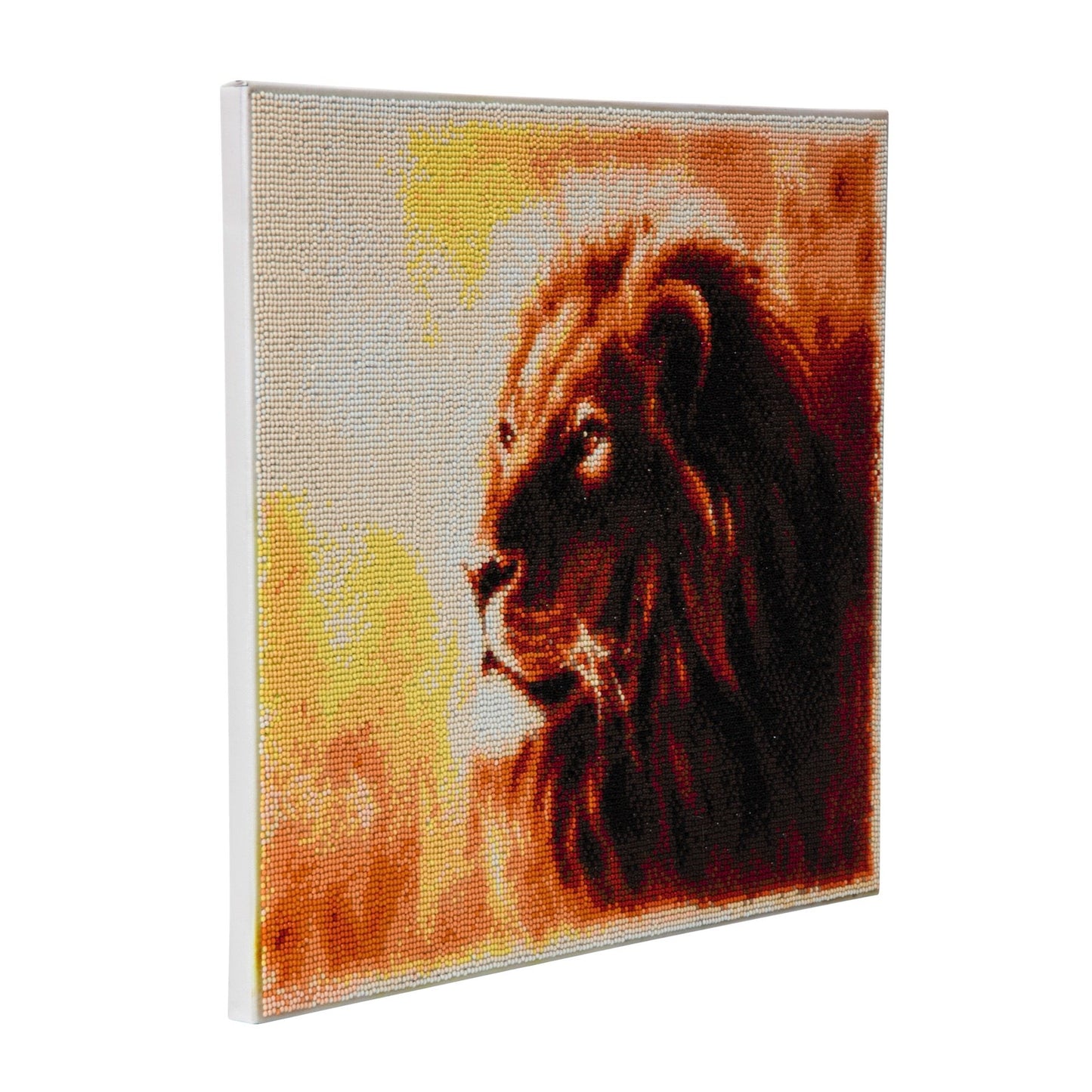 CAK-A45: "Proud Lion" Framed Crystal Art Kit, 40 x 50cm