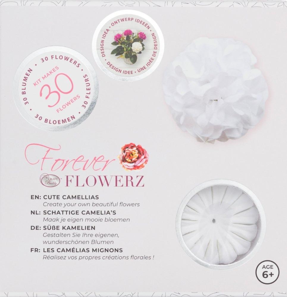Flower Making Kit - Cute Camellias - WHITE - FF01WH