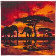 CAK-A14: Elephant Silhouette 30 x 30cm (Medium)