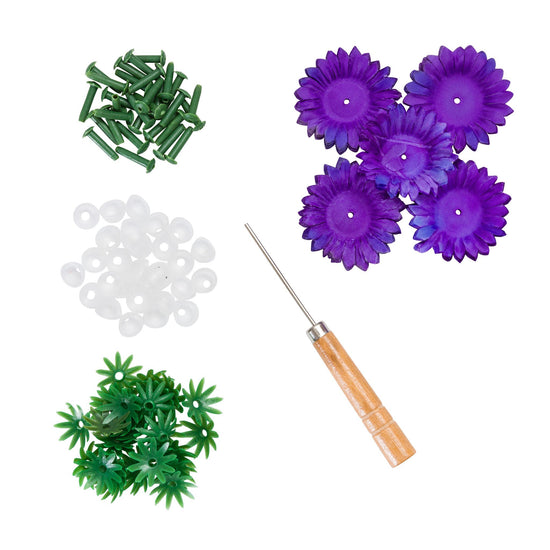 Flower Making Kit - Chic Chrysanthemums - PURPLE - FF02PR