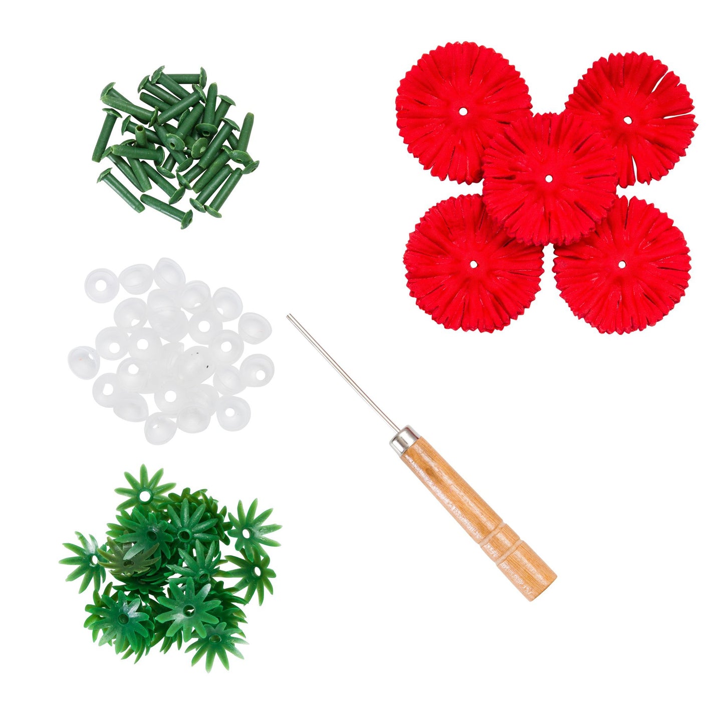 Flower Making Kit - Classic Carnations - RED - FF03RD