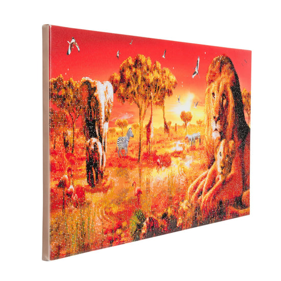 CAK-AC3: "Sunset Safari" Framed Crystal Art Kit, 40 x 90cm