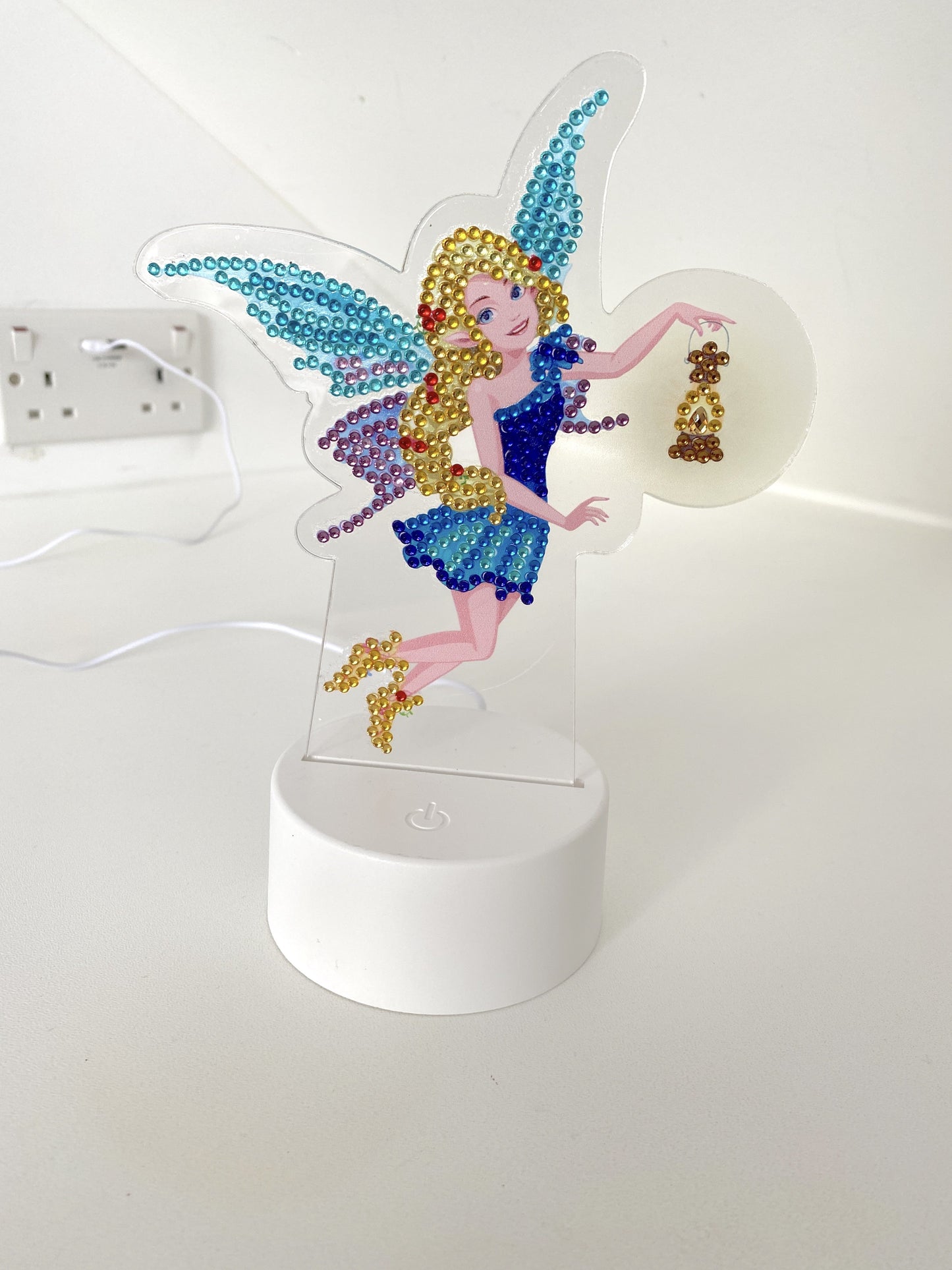 CALED-A01: "Fairy with Lantern" Crystal Art LED LAMP