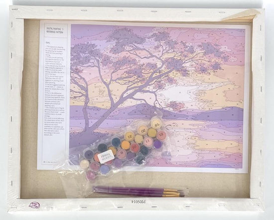 PBN014: "Sunset" Paint by Numb3rs 40cmx50cm Framed Kit