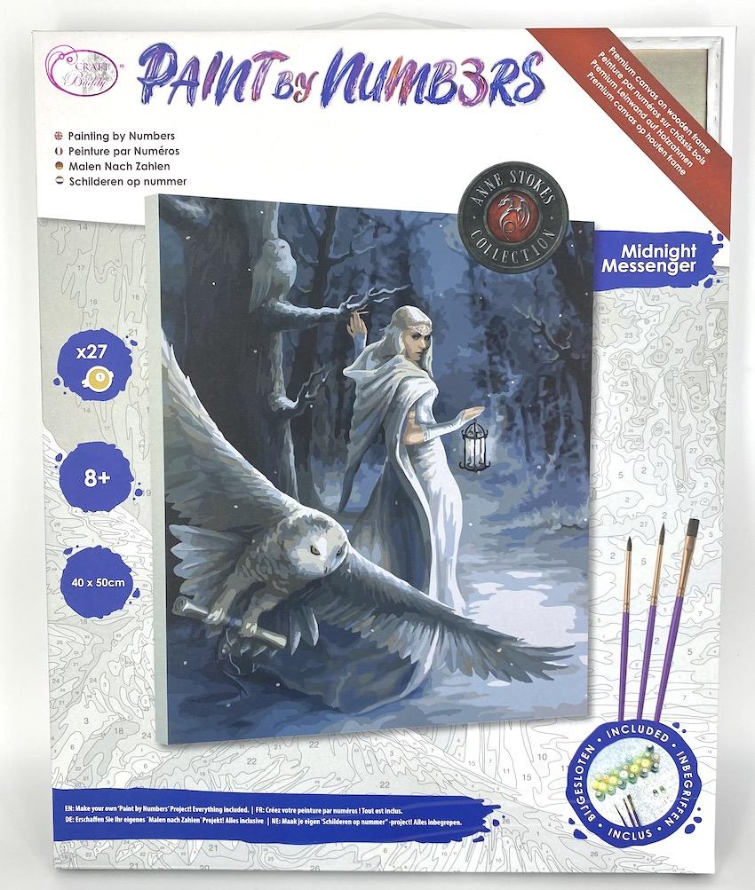 PBN013: "Midnight Messenger" Paint by Numb3rs 40cmx50cm Framed Kit Anne Stokes